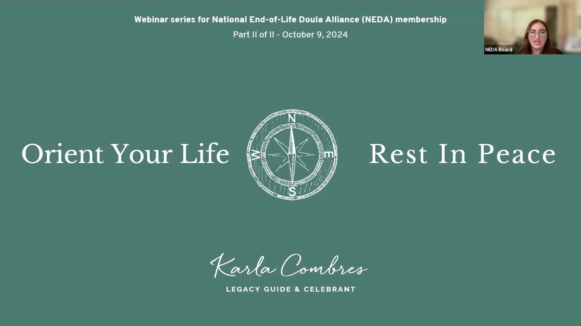 Orient Your Life, Rest in Peace (Part 2) with Karla Combres