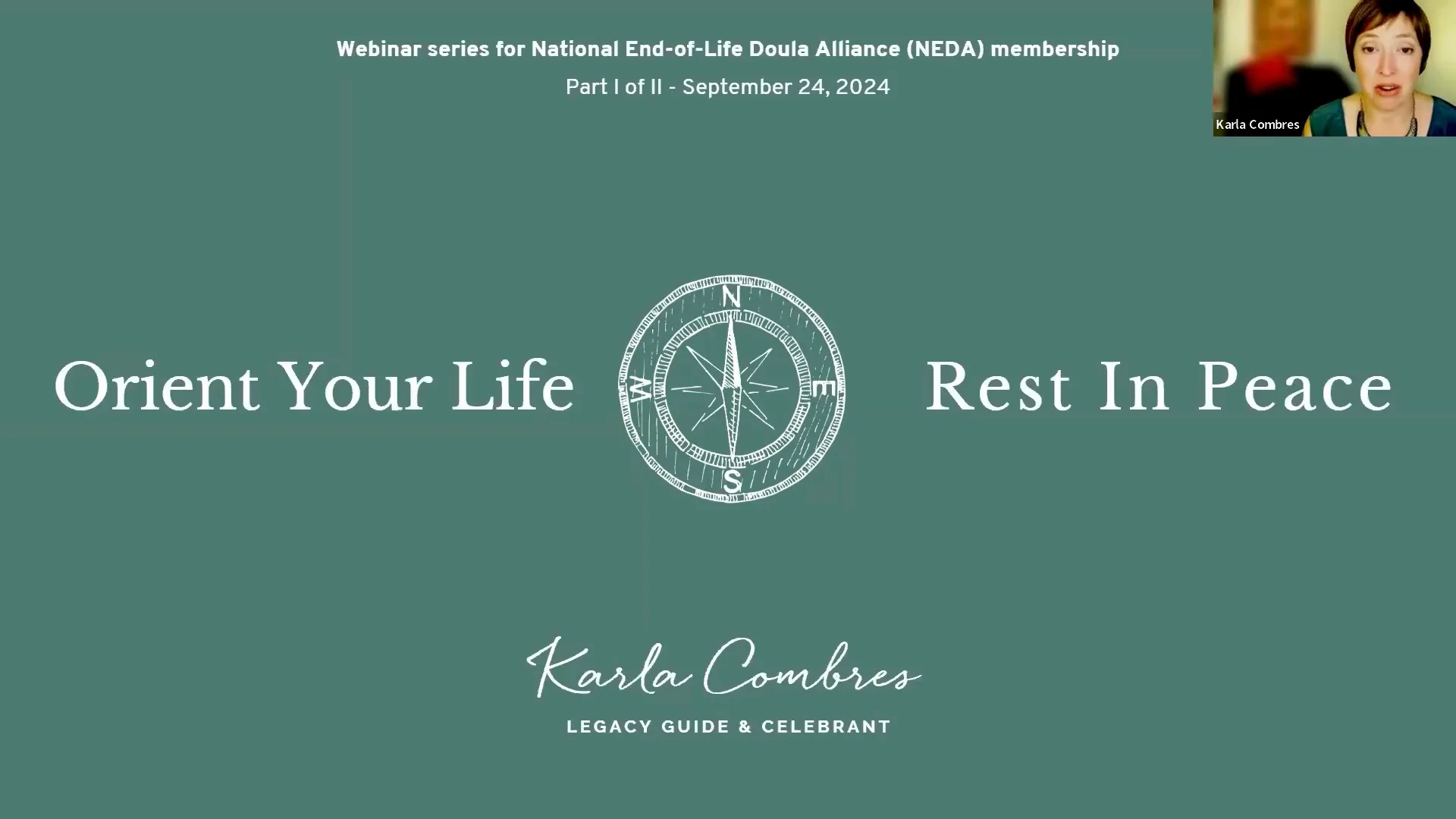 Orient Your Life, Rest In Peace (Part 1) with Karla Combres