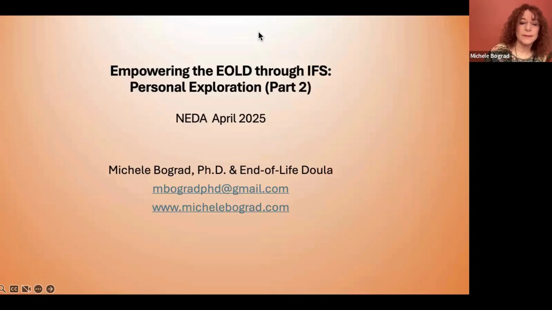 Empowering the EOLD Through IFS: Personal Exploration with Michele Bograd (Part 2)