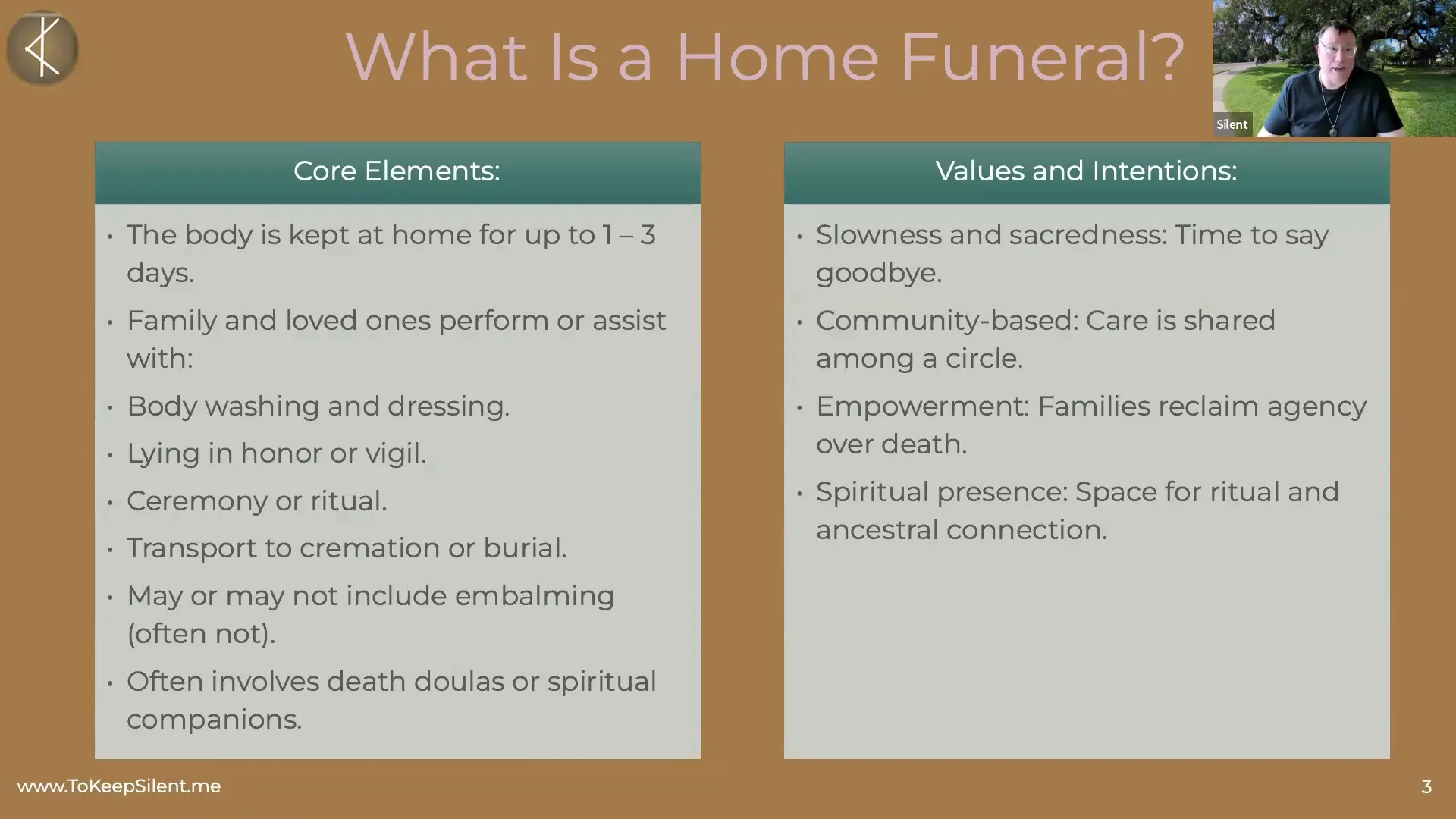 Sacred Connections: Designing Home Funerals as Ritual Acts with Silent