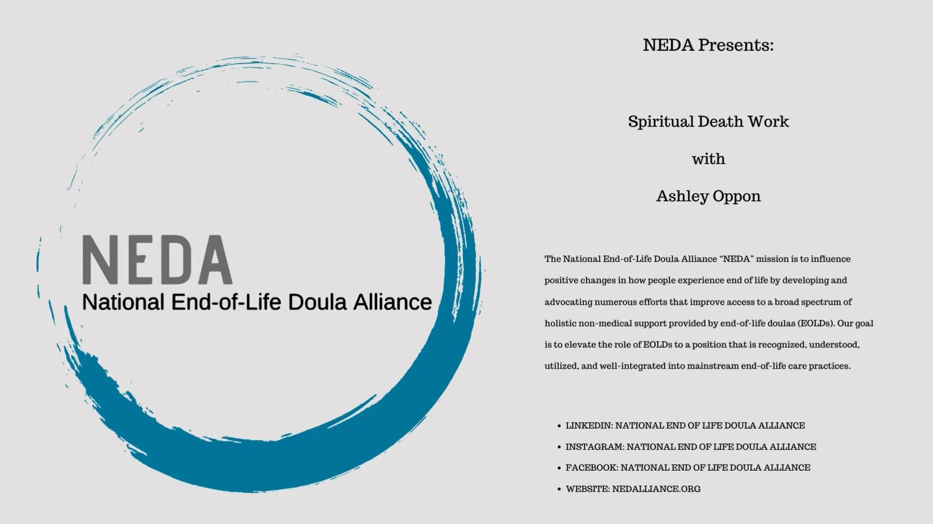 Spiritual Deathwork with Ashley Oppon