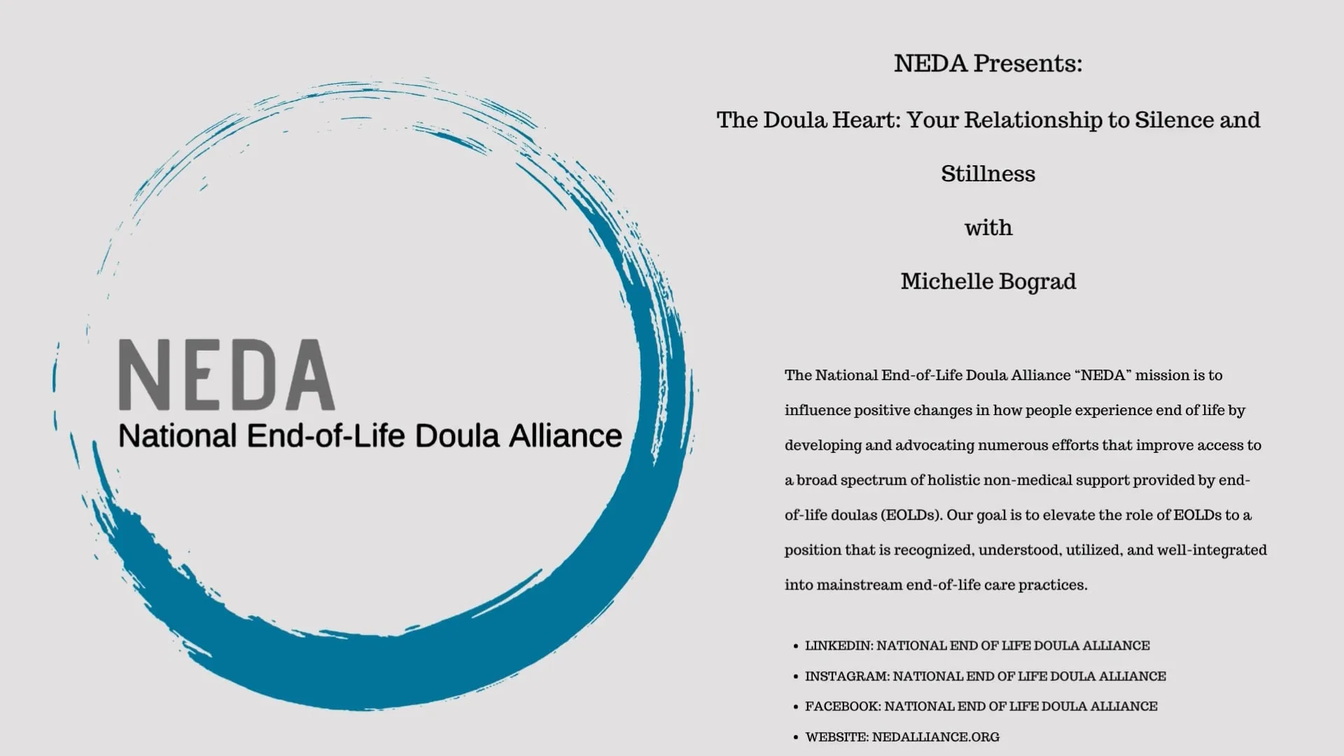 The Doula Heart: Your Relationship to Silence and Stillness with Michelle Bograd