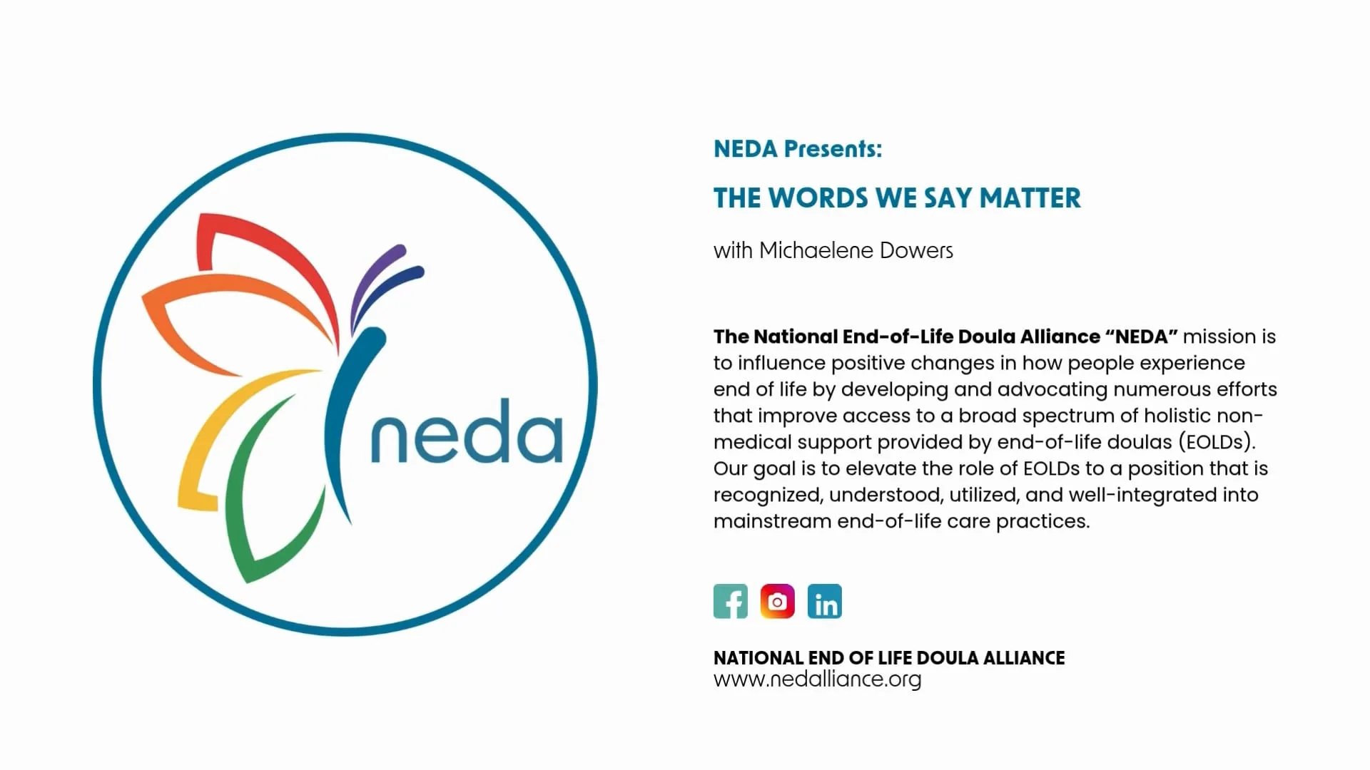 The Words We Say Matter with Michaelene Dowers