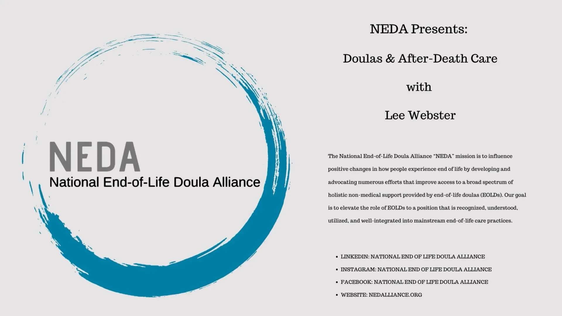 Doulas & After-Death Care with Lee Webster