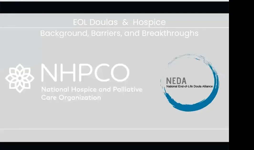 Doulas & Hospice – Background, Barriers, and Breakthroughs